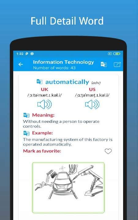 IELTS Advanced Words: Flashcards - Examples screenshot 3