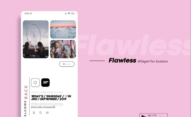 Flawless KWGT screenshot 1