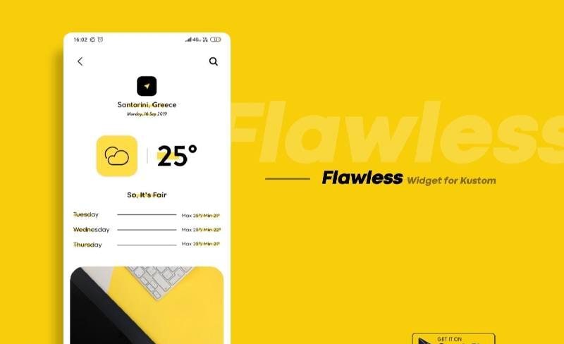 Flawless KWGT screenshot 2