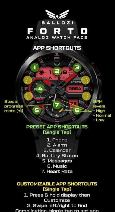 BALLOZI Forto Watch Face screenshot 2