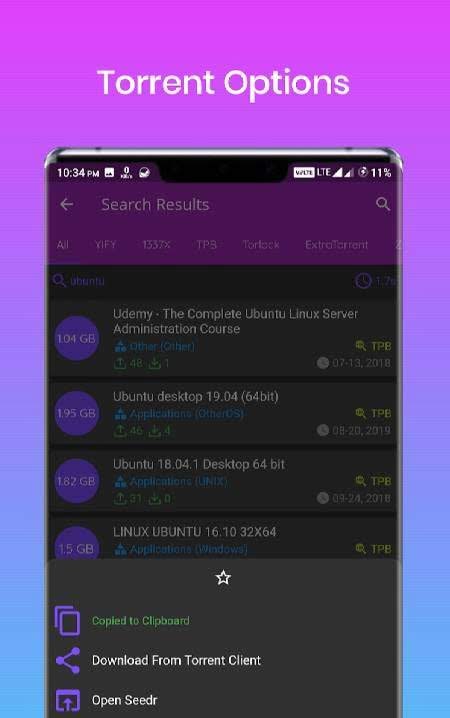 TorrCrow Pro - Torrent Search Engine screenshot 4
