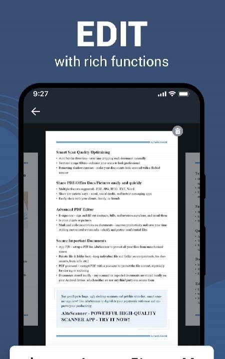PDF Scanner App - AltaScanner screenshot 3