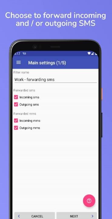 Auto forward SMS to PC / Phone screenshot 2