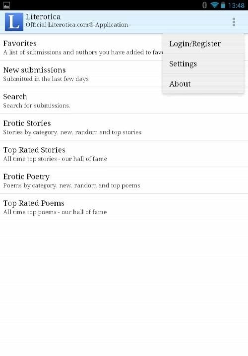 Literotica screenshot 2