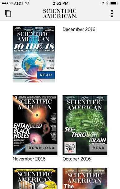 Scientific American screenshot 1
