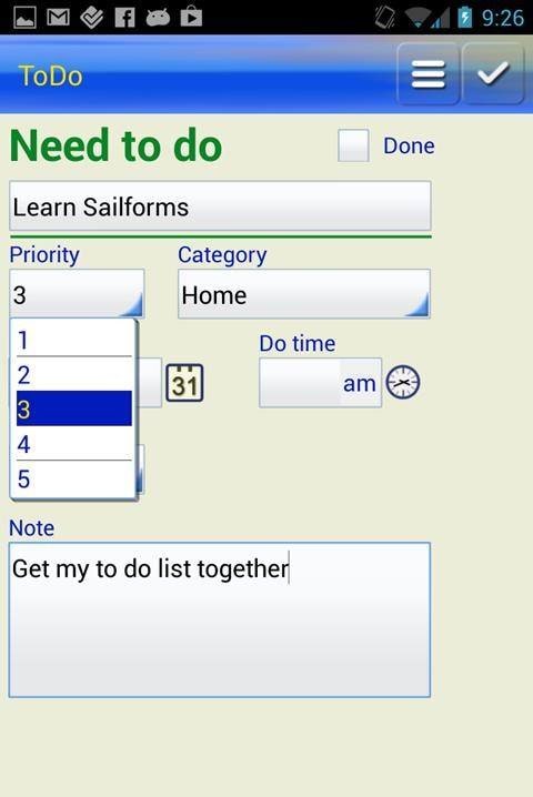 SailformsPlus Forms Database screenshot 2