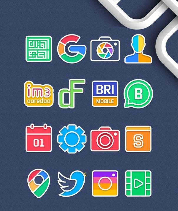 Garis Light - Lines Icon Pack screenshot 3