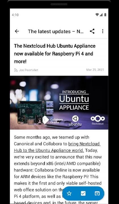 Nextcloud News screenshot 4