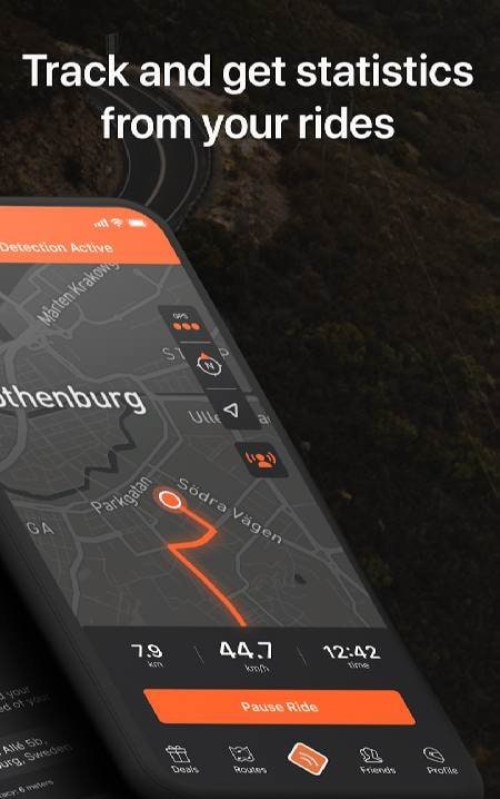 Detecht - Motorcycle App & GPS screenshot 2