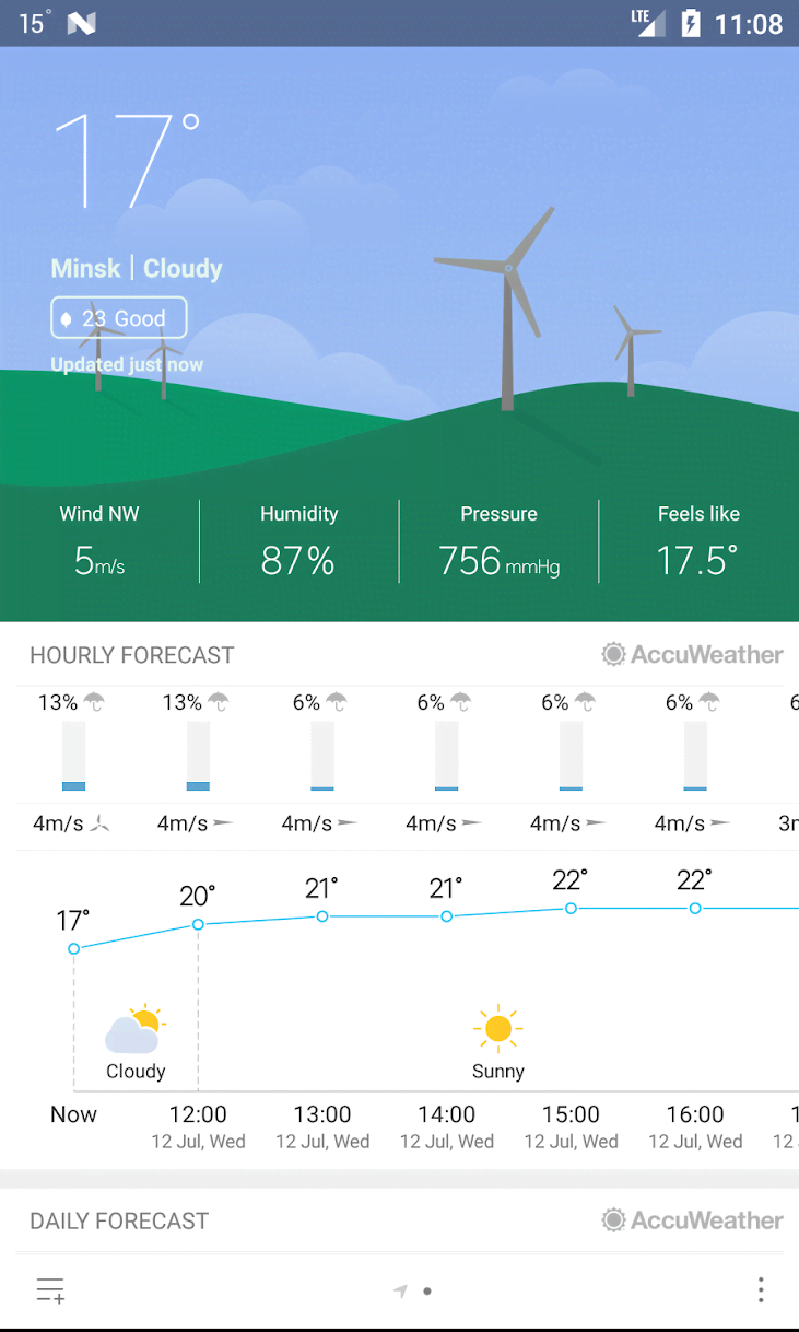 Weather M8 screenshot 1