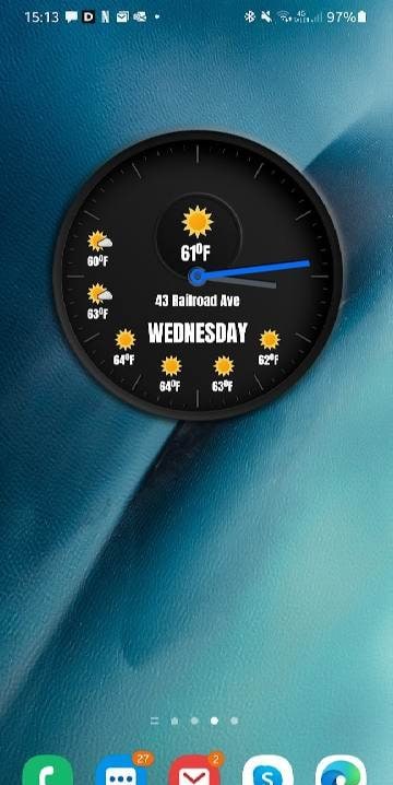 Clock Widgets With Weather screenshot 2