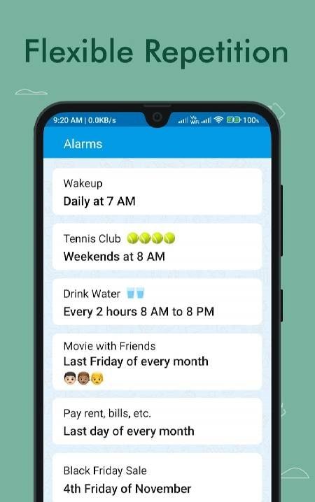 Galarm - Alarms and Reminders screenshot 4