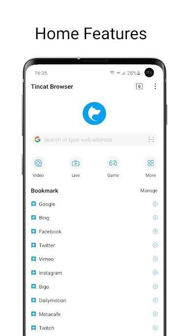 Tincat Browser Pro screenshot 1