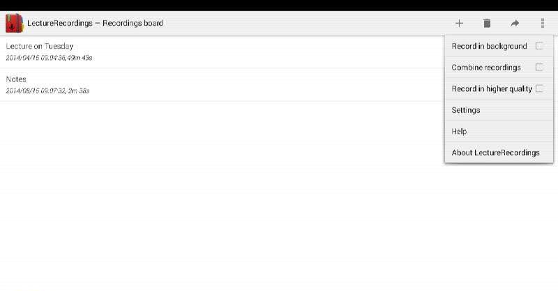 LectureRecordings screenshot 2