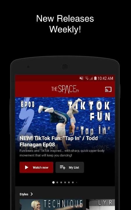 The Space TV: Dance Classes Online, Shows, & More! screenshot 2