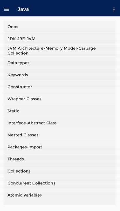 Java Bytes: Full-Stack Developer App Screenshot 2