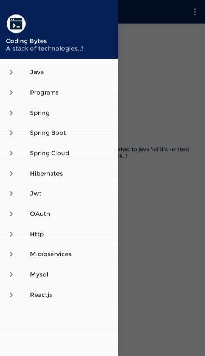 Java Bytes: Full-Stack Developer App Screenshot 1