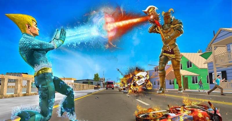 Aqua Snow Frost Superhero 3D gameplay screenshot 3