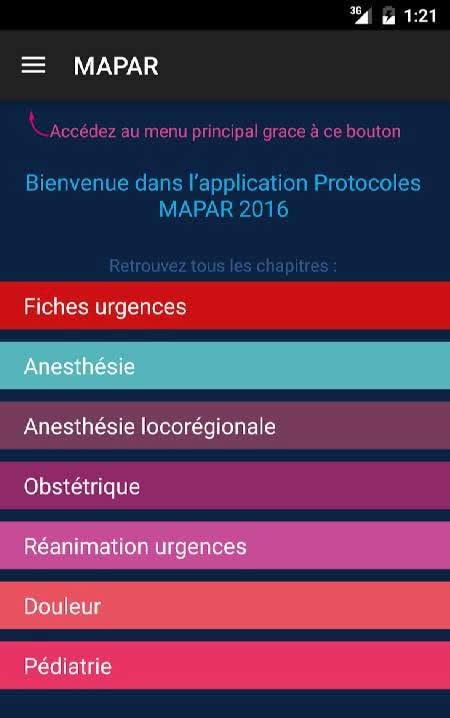 Protocoles MAPAR screenshot 1