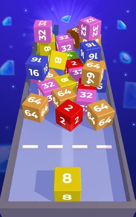 Chain Cube: 2048 3D merge game screenshot 4