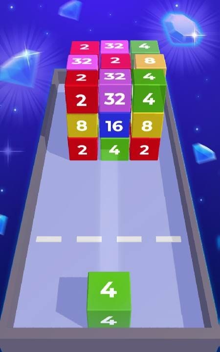 Chain Cube: 2048 3D merge game screenshot 2