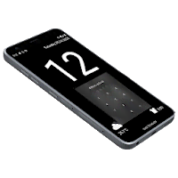 Huge Lock Screen Clock