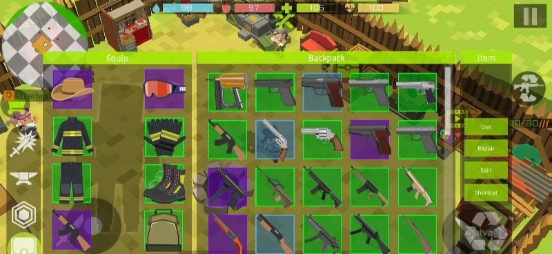 Pixel Zombie Hunter: Survival gameplay screenshot 2