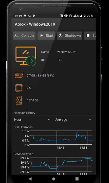 Aprox - A Proxmox VE Client screenshot 1