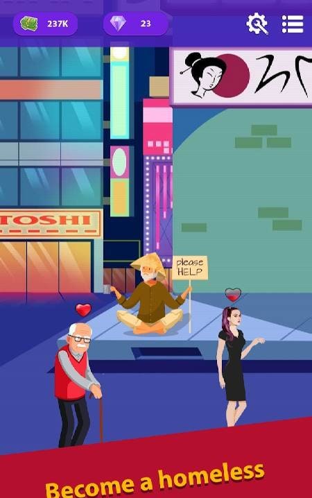 Homeless Life gameplay screenshot 1
