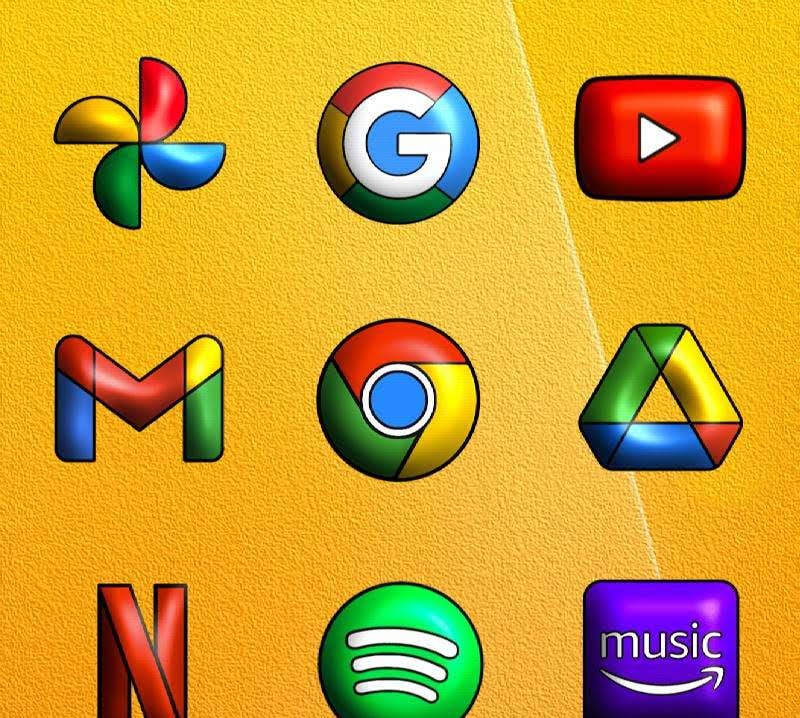Crispy 3D - Icon Pack screenshot 3