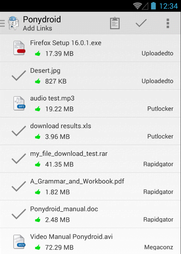 Ponydroid Download Manager screenshot 2