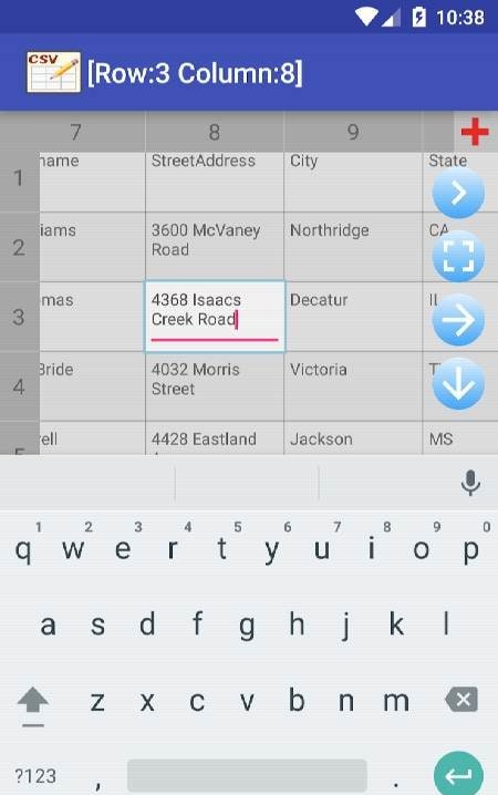 CSV Editor screenshot 2