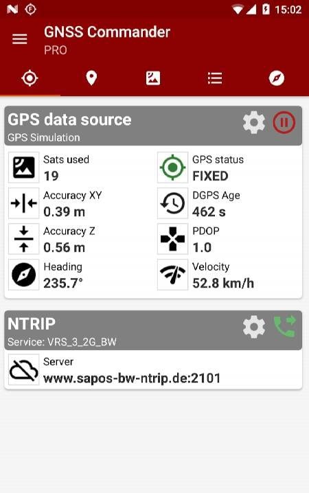 PPM Commander - GPS status screenshot 1
