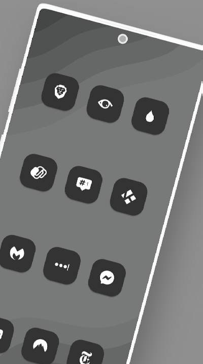 Adaptive Dark - Icon Pack screenshot 2