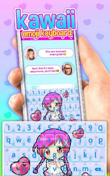 Kawaii Emoji Keyboard screenshot 1