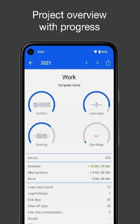FlexLog - Work Time Tracker Screenshot 4
