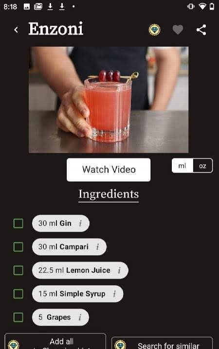 Shake and Strain Cocktail Recipes screenshot 2