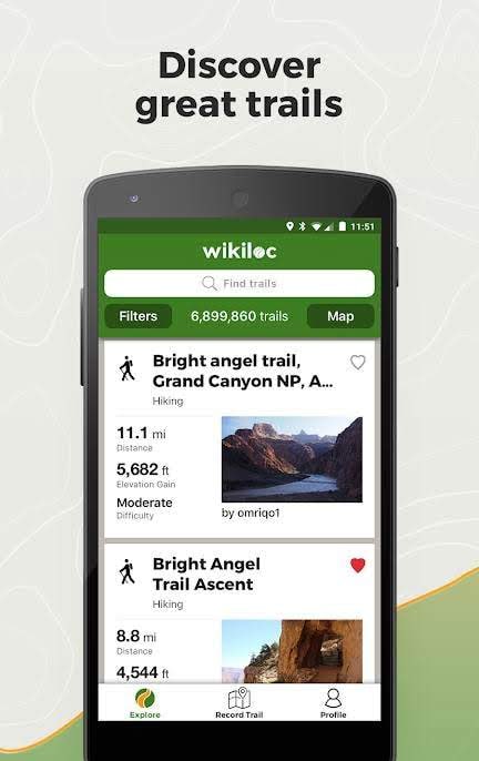 Wikiloc Outdoor Navigation GPS, screenshot 1