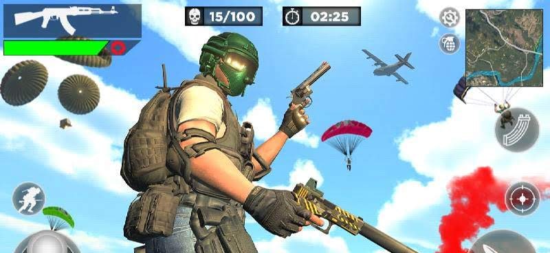 Modern Survival Battlegrounds Squad Cross Firing Screenshot 1