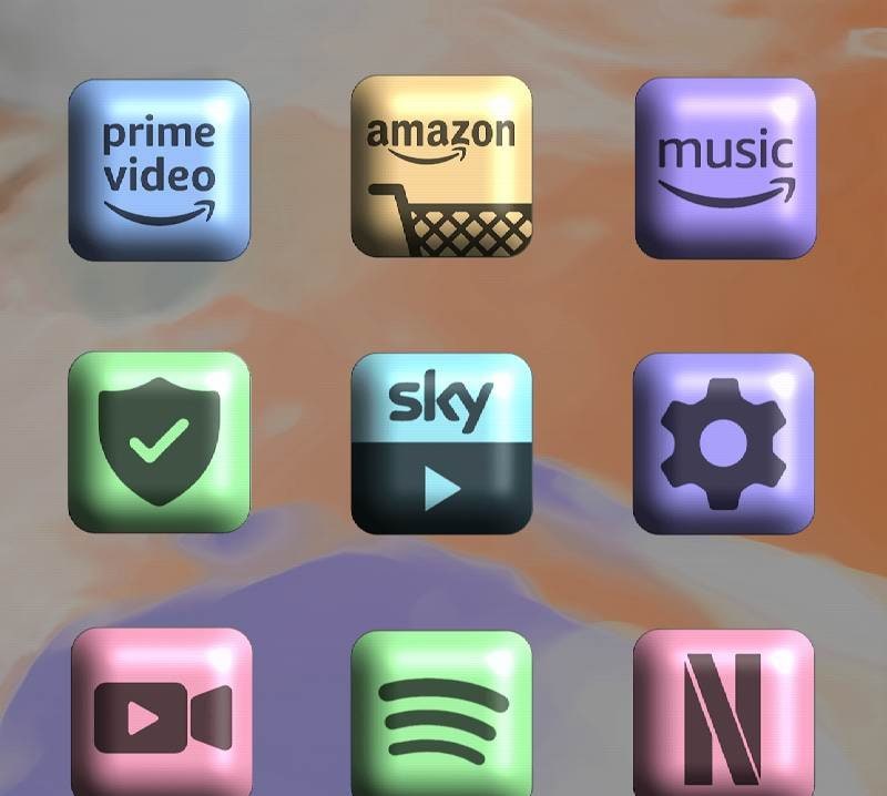 Material Square 3D - Icon Pack screenshot 4