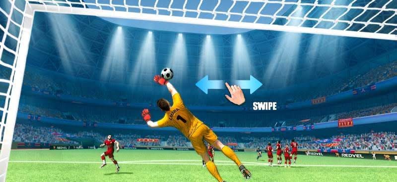 Soccer Star 2021 Football Cards: The soccer game match interface
