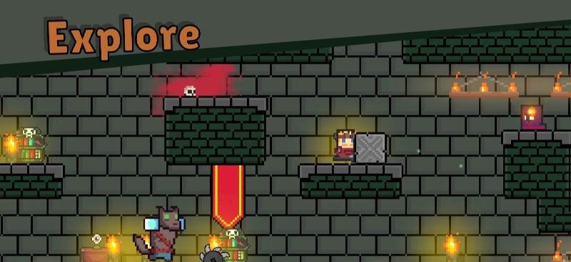 Pixel Caves - Fight & Explore gameplay screenshot 4