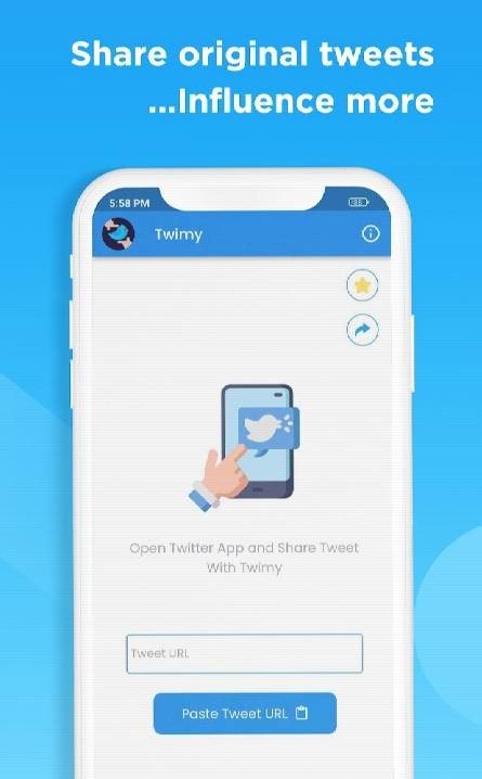 Twimy - Convert Tweet Into Image and Share screenshot 2