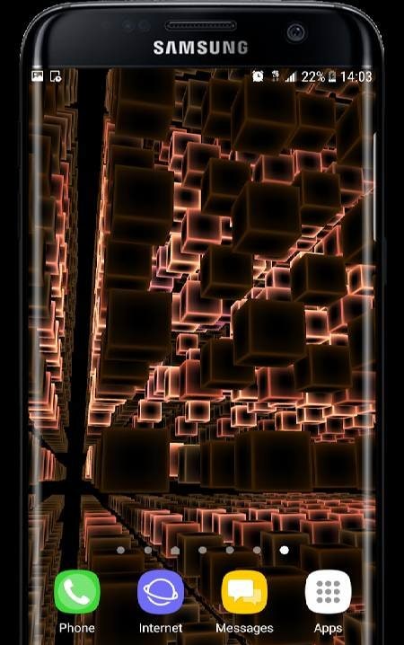 Infinite Cubes Particles 3D Live Wallpaper screenshot 1