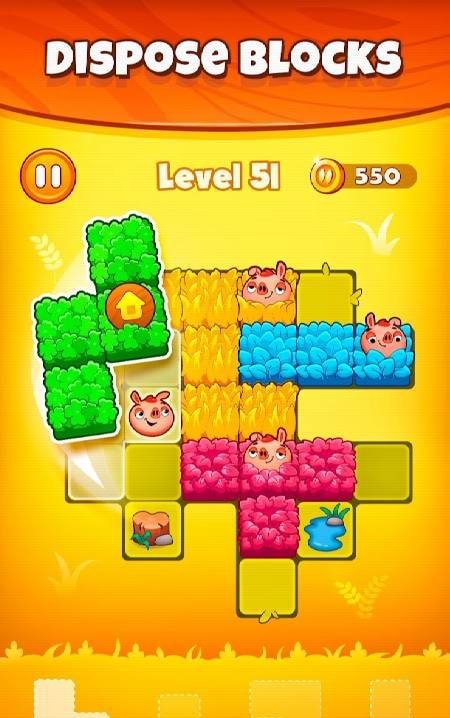 Pigs and Wolf - Block Puzzle screenshot 4