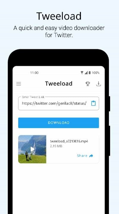 Video Downloader for Twitter screenshot 1