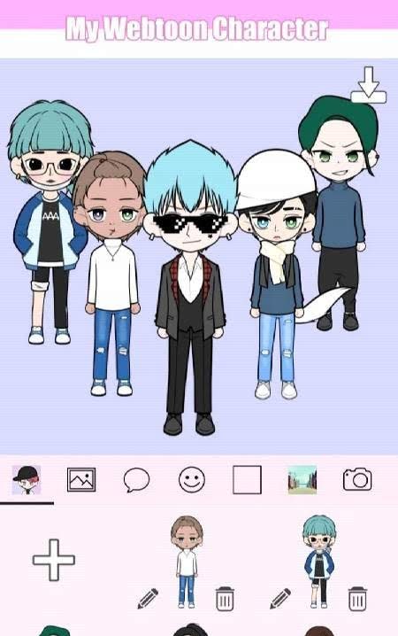 My Webtoon Character - K-pop IDOL avatar maker screenshot 1