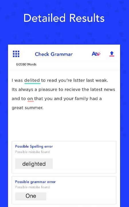 Grammar Checker, Check Spell & Sent. Correction screenshot 2