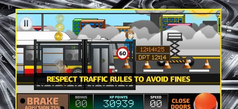 City Bus Driving Simulator 2D - Coach Driver Sim screenshot 4