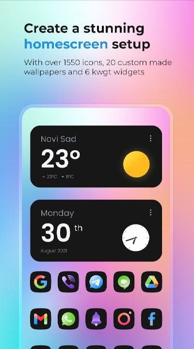 Selene Noir - Dark Icon Pack screenshot 1